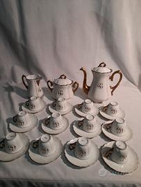 Servizio da caffe' in porcellana fine di Limoges