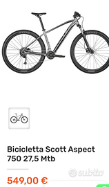 Mountain-bike Scott 750 27.5