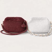 Set 2 borse artigianali fatte a mano all’uncinetto