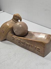 scultura in pietra gadget pubblicitario anni 80 