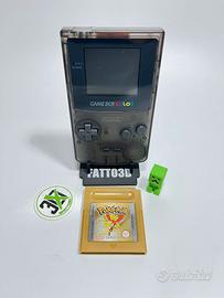 Game Boy Color Clear Black  + Pokémon Oro