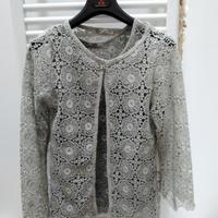 completo top e giacchino color salvia