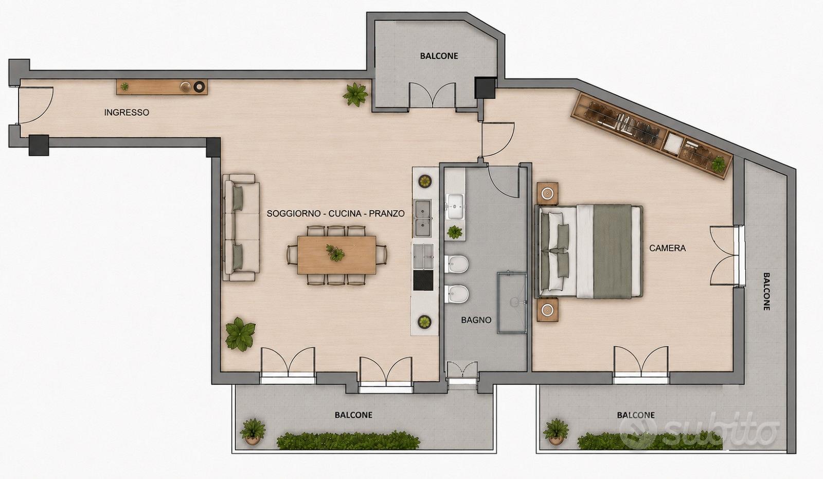 Apartment in Salerno, Pastena - Vista 2