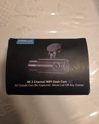 Dash Cam 4K 3 Telecamere SHRINLUCK X5 (WiFi) - NU