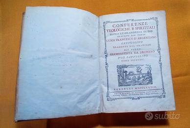 CONFERENZE TEOLOGICHE E SPIRITUALI 1778