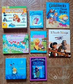 Lotto 8 libri per bambini: fiabe, Disney e inglese