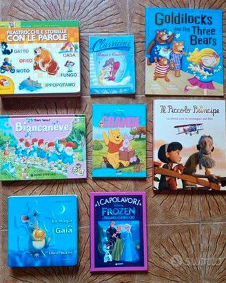 Lotto 8 libri per bambini: fiabe, Disney e inglese