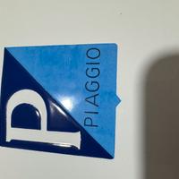 Insegna service piaggio diametro 40