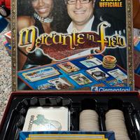 Gioco in scatola mercante in fiera 