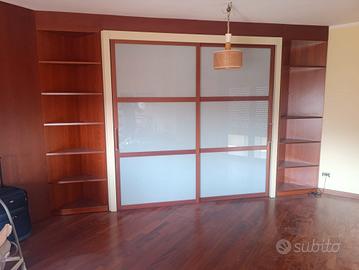 Cabina armadio angolare rovere scorrevole + moduli