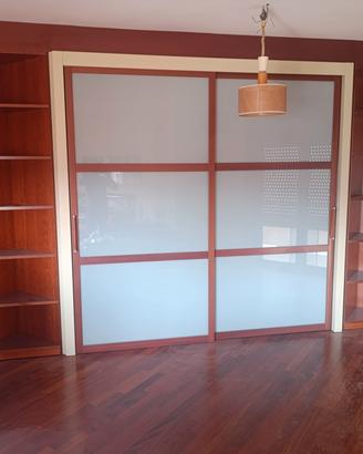Cabina armadio angolare rovere scorrevole + moduli