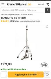 Batteria HIT HAT TAMBURO