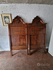 Letto e cassettiera d’epoca anni ‘20/‘30