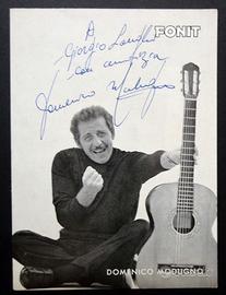 Domenico Modugno, Autografo Originale - LOA