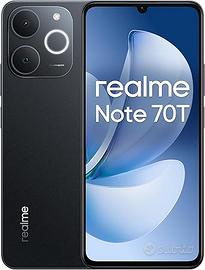 realme Note 70T Smartphone 4GB+128GB Nero nuovo