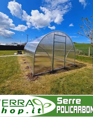 Serra tunnel 3x policarbonato alveolare giardino