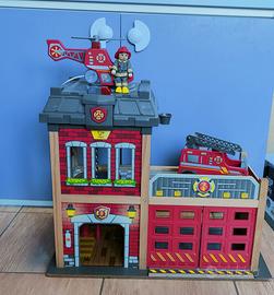 caserma pompieri in legno 