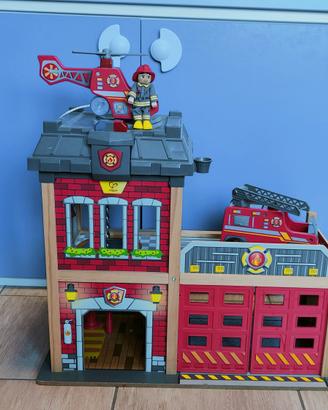 caserma pompieri in legno 