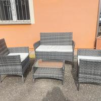 Set da giardino 4 posti con tavolo