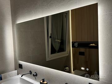 Specchio retroilluminato a led 160x70