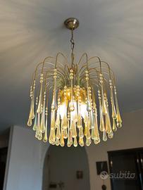Lampadario gocce Murano