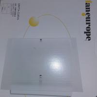 Lampadario moderno in vetro satinato