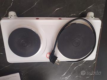 piastra elettrica 2 con 2 fuochi 25 euro