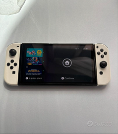 Switch oled bianva 2021 come nuova+accessori