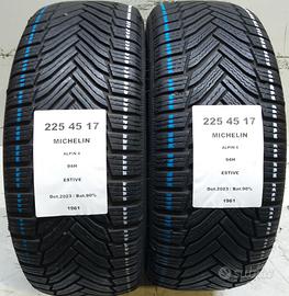 2 GOMME 225 45 17 MICHELIN A1961