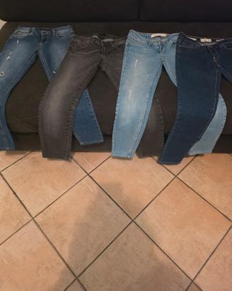 set n. 4 paia jeans  donna xs
