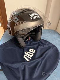 Casco Jet AGV - Nero Lucido (Taglia S) - Come Nuov