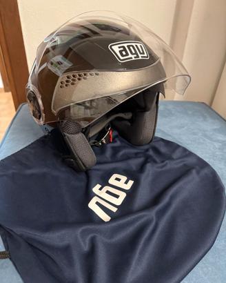 Casco Jet AGV - Nero Lucido (Taglia S) - Come Nuov