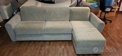 divano letto con penisola contenitore 