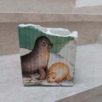 Portapenne con foche