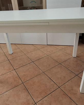 Tavolo Allungabile 130-210 cm Bianco Frassinato