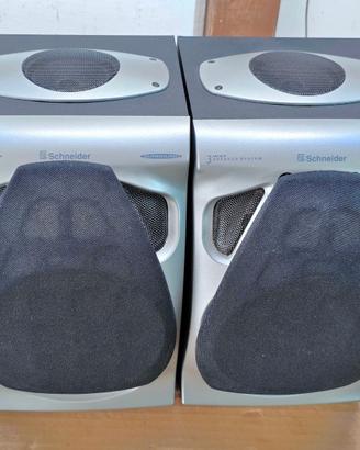 Coppie Casse 100w Schneider Acustiche altoparlanti