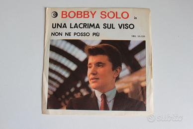 BOBBY SOLO  UNA LACRIMA SUL VISO 45 GIRI ITALY 19