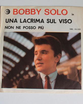 BOBBY SOLO  UNA LACRIMA SUL VISO 45 GIRI ITALY 19