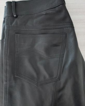 Pantaloni in vera pelle