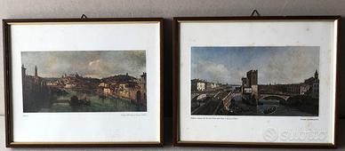 Stampe da disegno di Bellotto Verona 1748 cornici