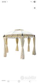Gazebo ottagonale bianco