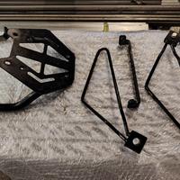 ktm 390 adventure, porta pacchi, piastra, telai