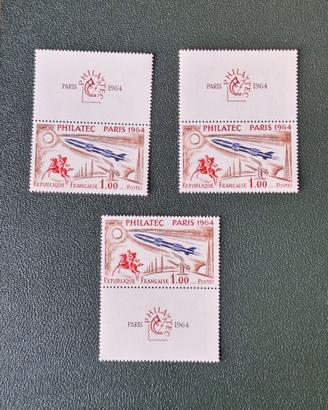 FRANCOBOLLO FRANCIA PHILATEC 1964 SINGOLO - 139