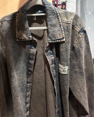 Camicia overshirt Pull&Bear Chevrolet denim L