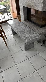 Panchina da  giardino in granito