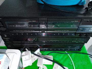 lettore cassette technics sintonizzatore FM 