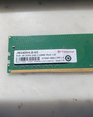 Memoria Ddr4 2400 da 8 Gb