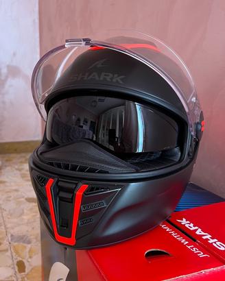 Shark Spartan RS Blank SP Nero Opaco/Arancione
