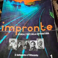 2 libri Impronte Storia e testi della letteratura