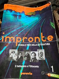 2 libri Impronte Storia e testi della letteratura